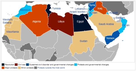 Peta Jalan Arab atau Arab Spring