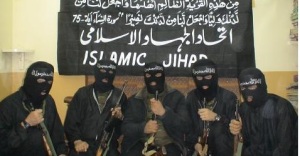 Foto Jihad Islam menyembunyikan wajah mereka