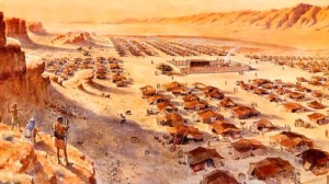 Bangsa Israel tidur dalam tenda-tenda di padang pasir